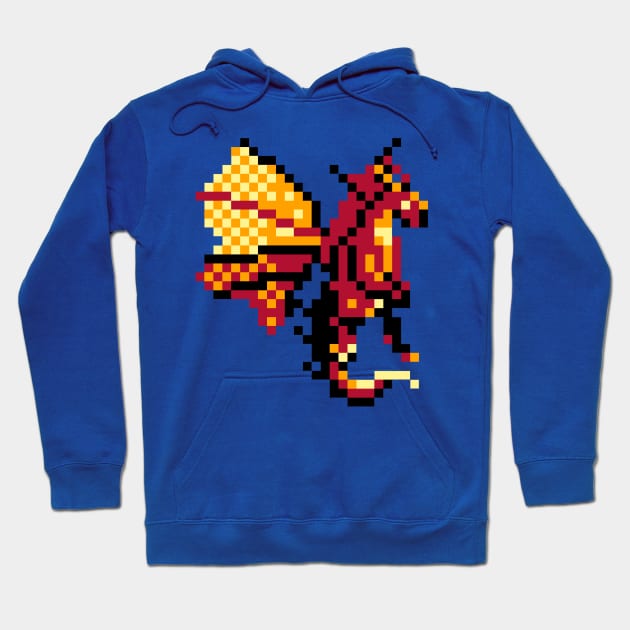 Dragon Pixel Art Hoodie by ninonino